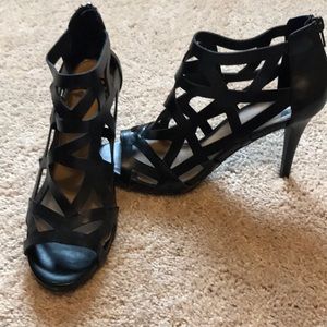 Fergalicious Zipper Back Dress Sandals